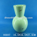 Vaso de flor de cerámica de diseño clásico, florero decorativo de alta calidad